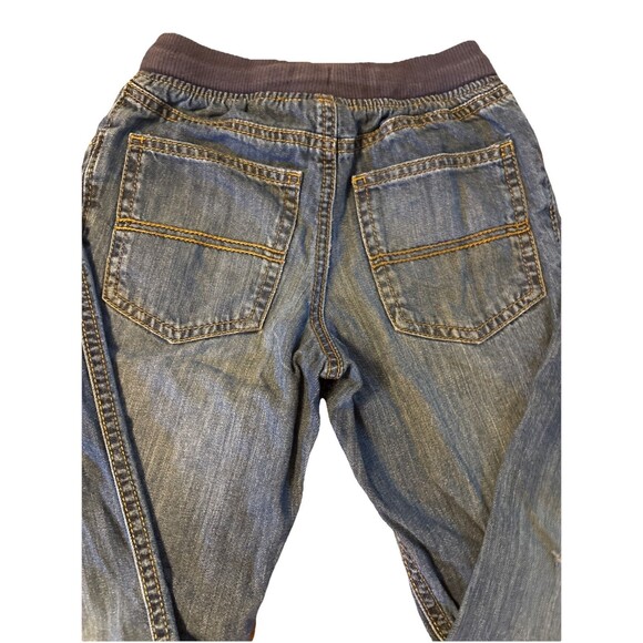 Carters Kid Jeans Girls Blue Drawstring Stretch Pockets Medium Wash Size 7/7A - Picture 6 of 6